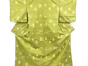 リサイクル　琉球絣柄織り出手織り節紬着物